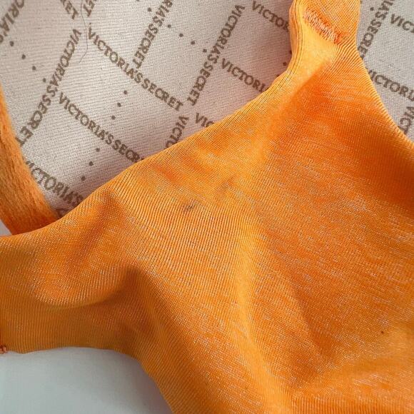 Victoria's Secret bundle/ lot 2 padded perfect coverage beige & orange bra 34B - Picture 3 of 6